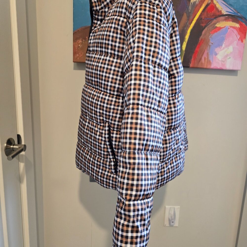 Plaid Puffer Coat & Slacks - Picture 5 of 5